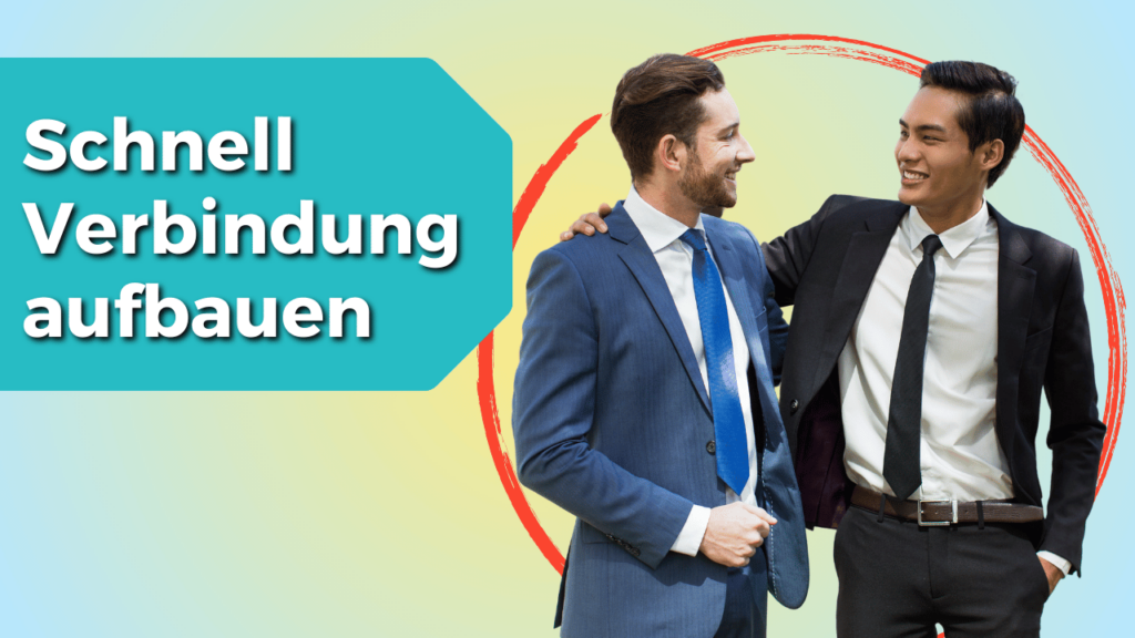 Menschen lächeln und bauen schnell Verbindung auf