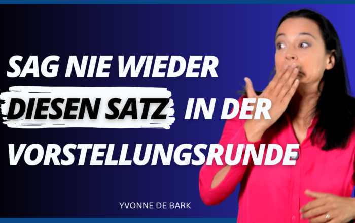 Lampenfieber Vorstellungsrunde